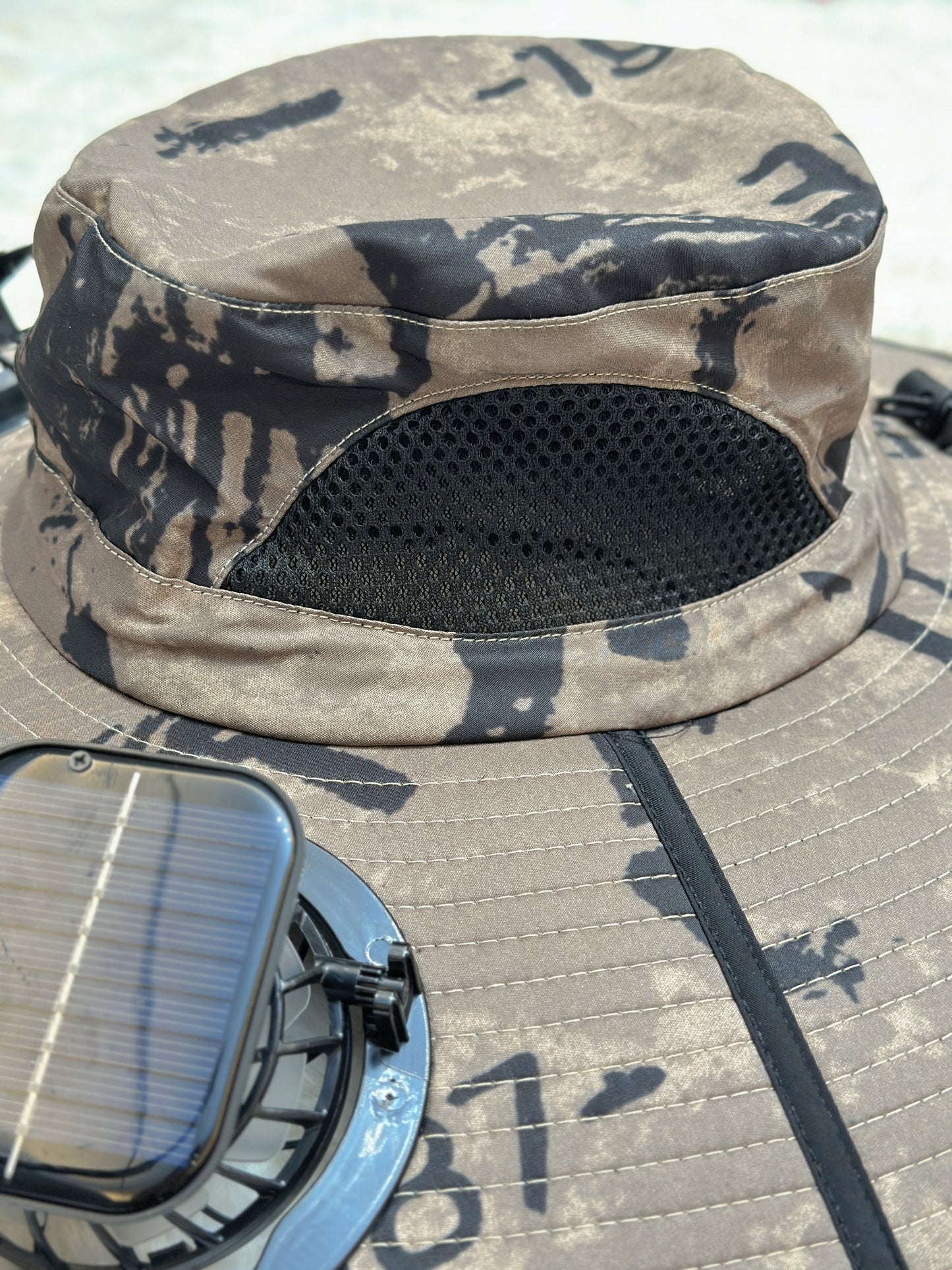 2025 Solar Fan Hat – Breathable, Waterproof, Wide-Brim Sun Hat with Built-in Fan for Outdoor & Fishing Use | Dual Power Options: Solar & Battery | 3-Speed Cooling | Stay Cool & Protected