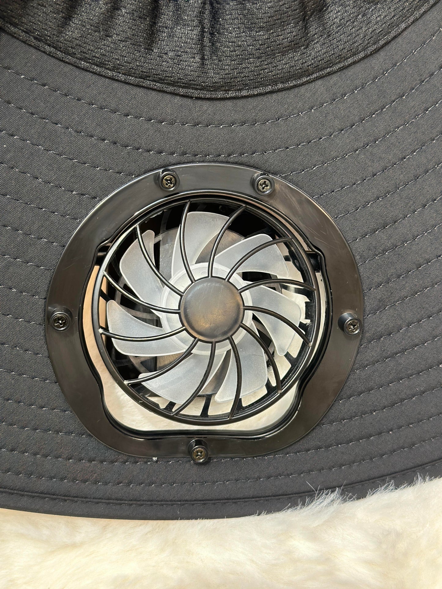 2025 Solar Fan Hat – Breathable, Waterproof, Wide-Brim Sun Hat with Built-in Fan for Outdoor & Fishing Use | Dual Power Options: Solar & Battery | 3-Speed Cooling | Stay Cool & Protected