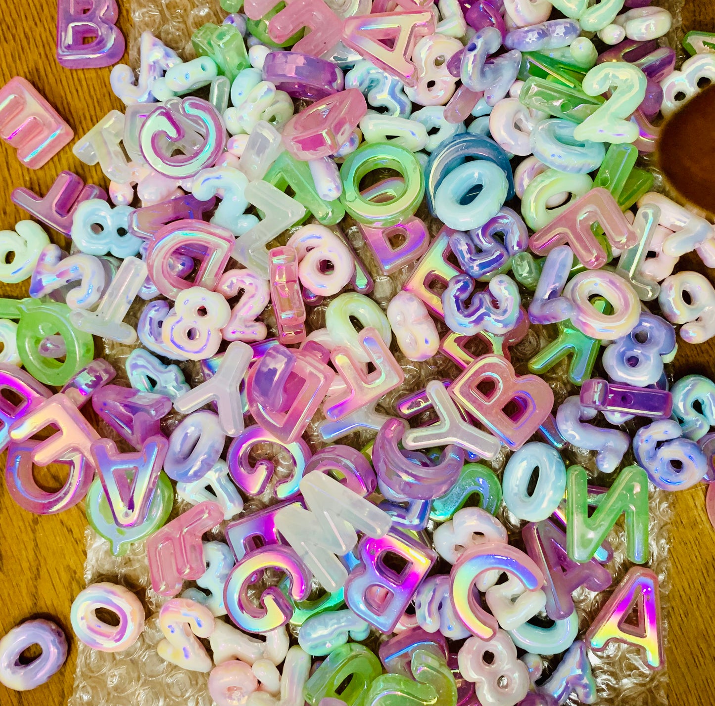 「Jelly Letter&Numbers Beads」Multi Colors of DIY Letter Charm FunBeauty Free Shipping over $30