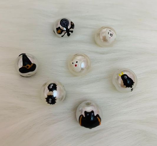 「Halloween Painted Beads」Beads for Any Chain and Pen Style DIY Charm FunBeauty Free Shipping over $30