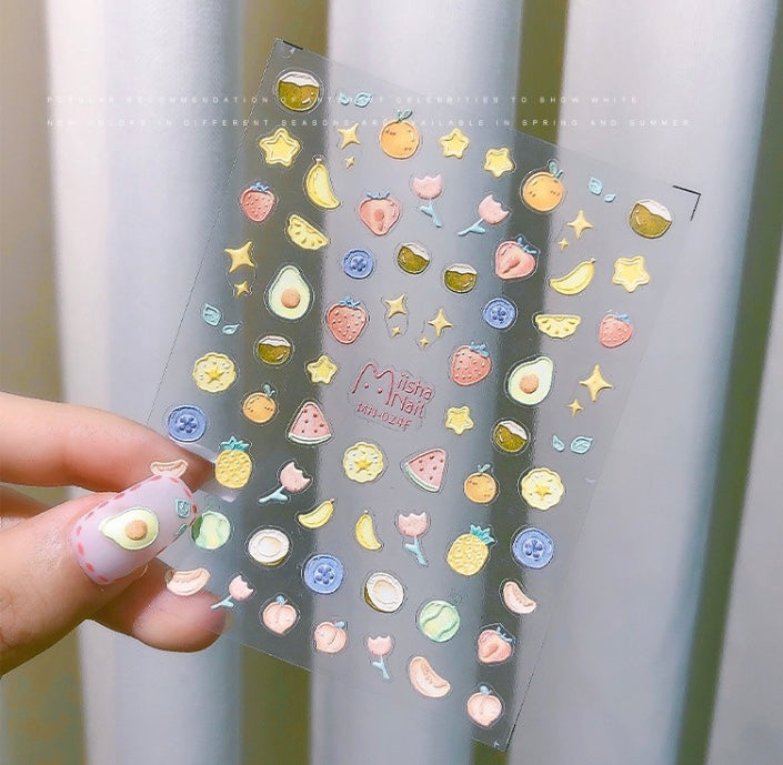 「3D Sticker」Butterfly | Bunny | Fruit Multi Shapes DIY Nail Charm FunBeauty Free Shipping over $30