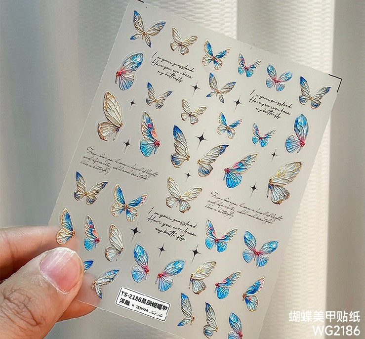 「3D Sticker」Butterfly | Bunny | Fruit Multi Shapes DIY Nail Charm FunBeauty Free Shipping over $30